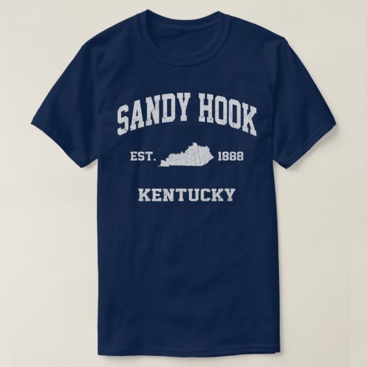 Sandy Hook Kentucky KY staat Athletic styl T-shirt (Design voorkant)