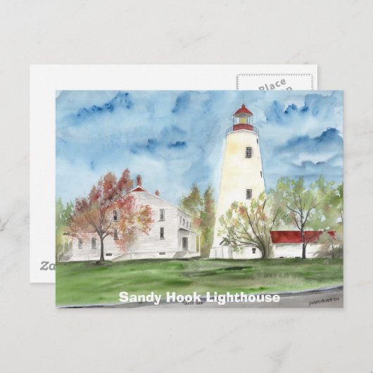 Sandy Hook Lighthouse Briefkaart (Voorkant / Achterkant)