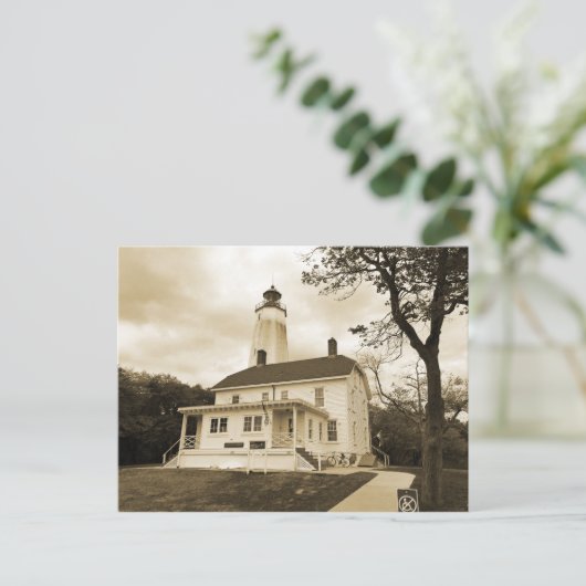 Sandy Hook Lighthouse Briefkaart (Staand voorkant)