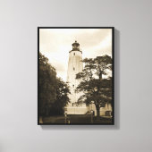 Sandy Hook Lighthouse Canvas Afdruk (Voorkant)