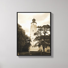 Sandy Hook Lighthouse Canvas Afdruk