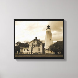 Sandy Hook Lighthouse Canvas Afdruk