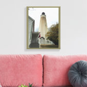Sandy Hook Lighthouse Canvas Afdruk (Insitu (Woonkamer))