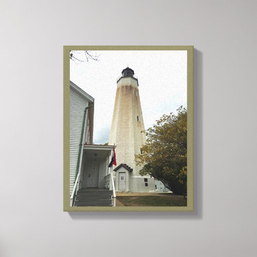 Sandy Hook Lighthouse Canvas Afdruk (Voorkant)