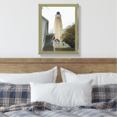 Sandy Hook Lighthouse Canvas Afdruk (Insitu (Slaapkamer))