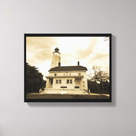 Sandy Hook Lighthouse Canvas Afdruk