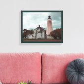 Sandy Hook Lighthouse Canvas Afdruk (Insitu (Woonkamer))