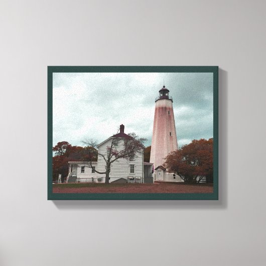Sandy Hook Lighthouse Canvas Afdruk (Voorkant)