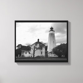 Sandy Hook Lighthouse Canvas Afdruk