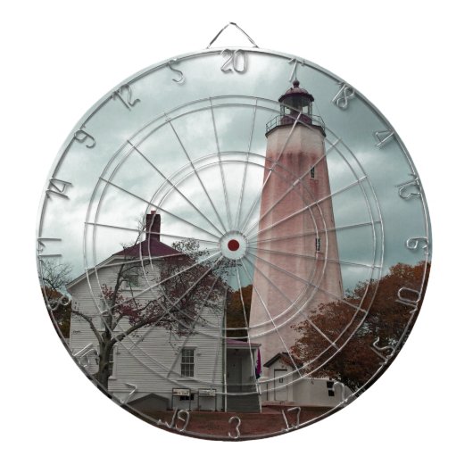 Sandy Hook Lighthouse Dartbord (Voorkant)