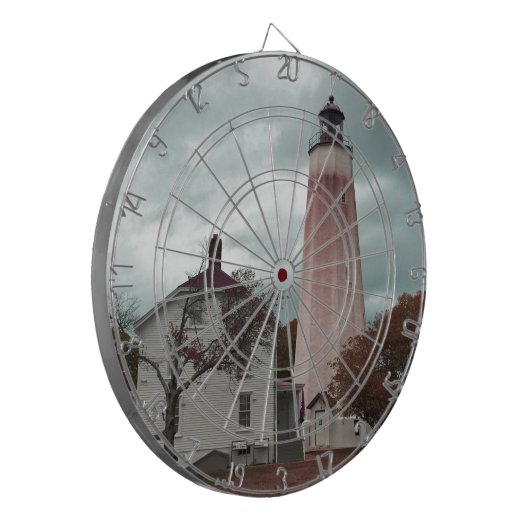 Sandy Hook Lighthouse Dartbord (Voorkant Links)