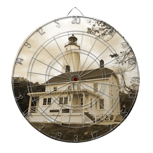 Sandy Hook Lighthouse Dartbord (Voorkant)