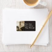 Sandy Hook Lighthouse Etiket (Insitu)