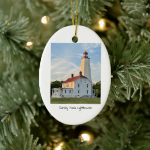 Sandy Hook Lighthouse Keramisch Ornament