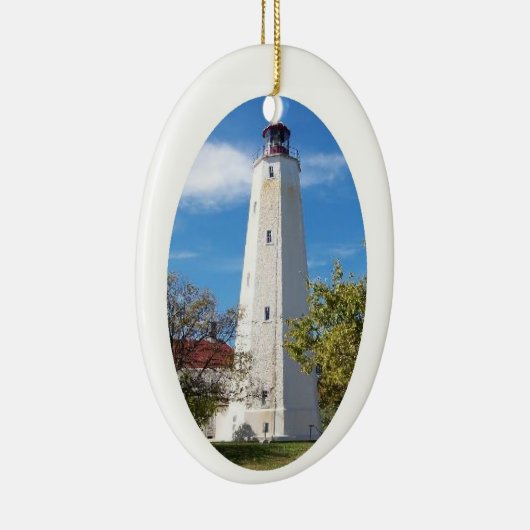 Sandy Hook Lighthouse Keramisch Ornament (Rechts)