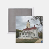 Sandy Hook Lighthouse Magneet (Voorkant / Achterkant)