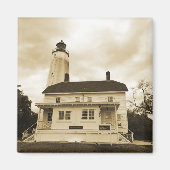 Sandy Hook Lighthouse Magneet (Voorkant)
