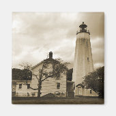 Sandy Hook Lighthouse Magneet (Voorkant)