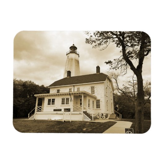 Sandy Hook Lighthouse Magneet (Horizontaal)