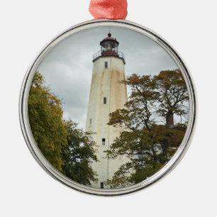 Sandy Hook Lighthouse Metalen Ornament