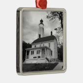 Sandy Hook Lighthouse Metalen Ornament (Rechts)