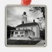 Sandy Hook Lighthouse Metalen Ornament (Voorkant)