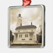 Sandy Hook Lighthouse Metalen Ornament (Links)