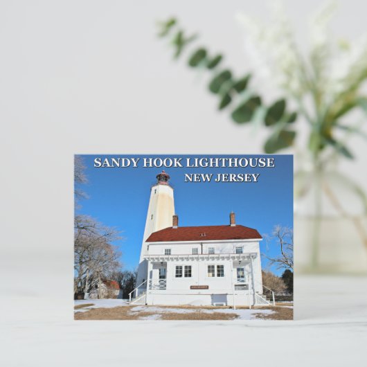 Sandy Hook Lighthouse, New Jersey Briefkaart (Staand voorkant)