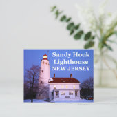 Sandy Hook Lighthouse, New Jersey Briefkaart (Staand voorkant)