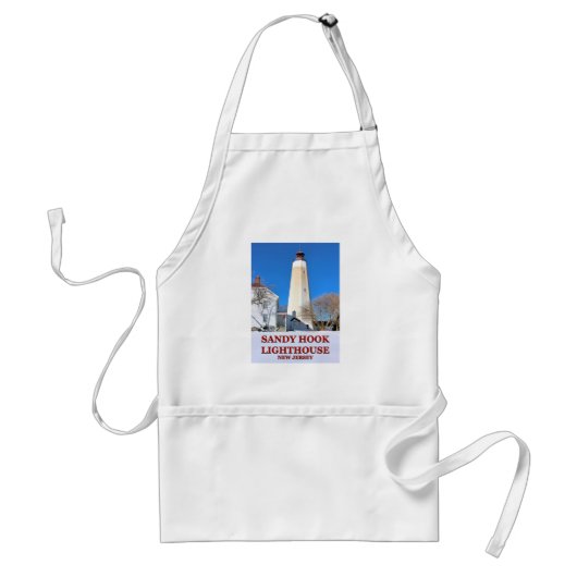 Sandy Hook Lighthouse New Jersey Cooking Apron Standaard Schort (Voorkant)