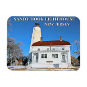 Sandy Hook Lighthouse, New Jersey fotomagneet Magneet (Horizontaal)