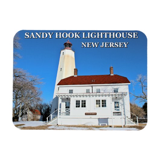 Sandy Hook Lighthouse, New Jersey fotomagneet Magneet (Horizontaal)