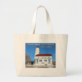 Sandy Hook Lighthouse, New Jersey Grote Tote Bag