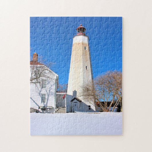 Sandy Hook Lighthouse New Jersey Jigzaag Puzzle Legpuzzel (Verticaal)