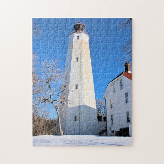Sandy Hook Lighthouse, New Jersey Jigzaag Puzzle Legpuzzel (Verticaal)