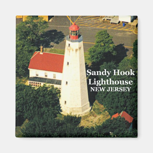Sandy Hook Lighthouse, New Jersey Magnet (Voorkant)