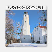 Sandy Hook Lighthouse, New Jersey Magnet (Voorkant)