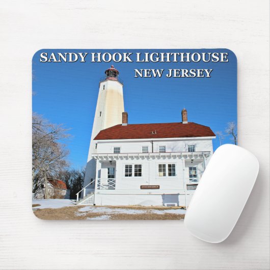 Sandy Hook Lighthouse, New Jersey Mousepad Muismat (Met muis)