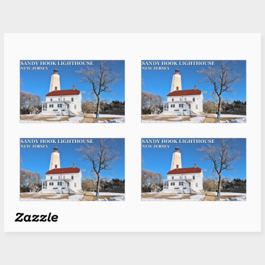 Sandy Hook Lighthouse, New Jersey Stickers (Vel)