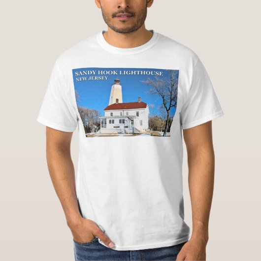 Sandy Hook Lighthouse, New Jersey T-Shirt (Voorkant)