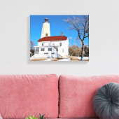 Sandy Hook Lighthouse, New Jersey Wrapped Canvas Afdruk (Insitu (Woonkamer))