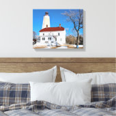 Sandy Hook Lighthouse, New Jersey Wrapped Canvas Afdruk (Insitu (Slaapkamer))