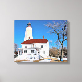 Sandy Hook Lighthouse, New Jersey Wrapped Canvas Afdruk