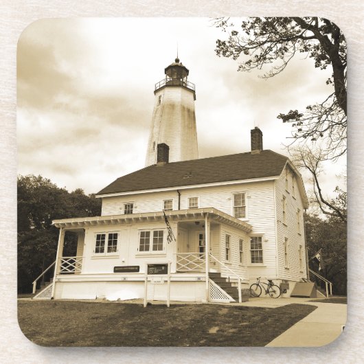 Sandy Hook Lighthouse Onderzetter (Voorkant)