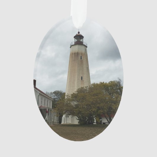 Sandy Hook Lighthouse Ornament (achterkant)