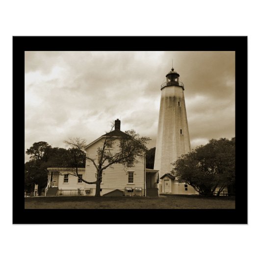 Sandy Hook Lighthouse Poster (Voorkant)