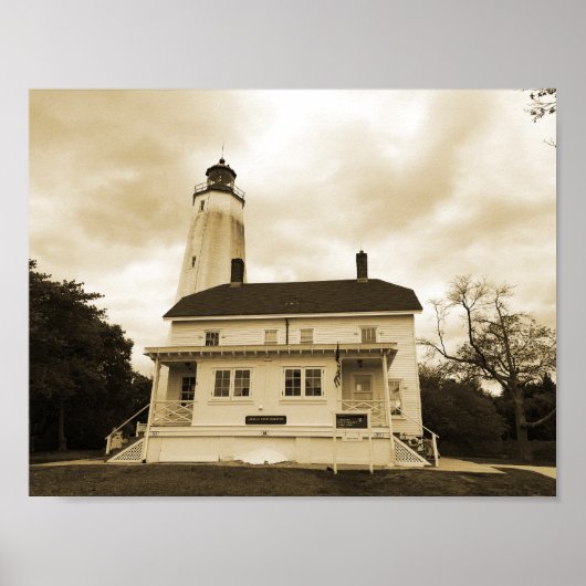 Sandy Hook Lighthouse Poster (Voorkant)