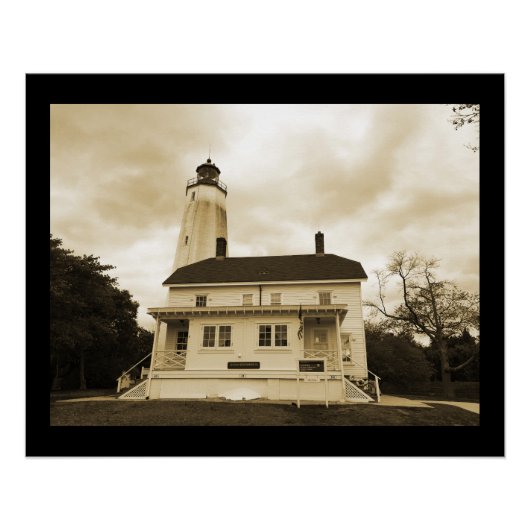 Sandy Hook Lighthouse Poster (Voorkant)