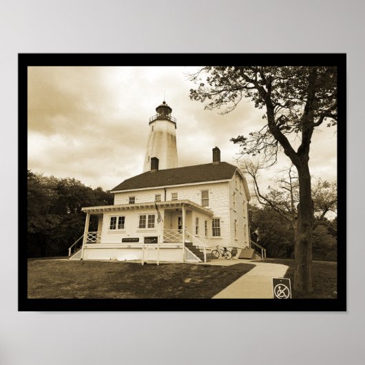 Sandy Hook Lighthouse Poster (Voorkant)