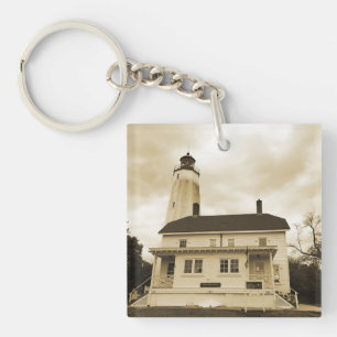 Sandy Hook Lighthouse Sleutelhanger